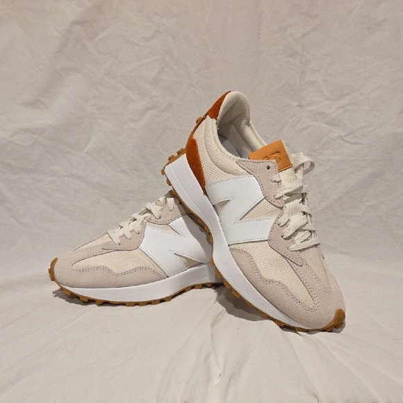New Balance Shoes - New Balance 327-Brand New In Box-White Brown Sneakers Size 9 USA Womens